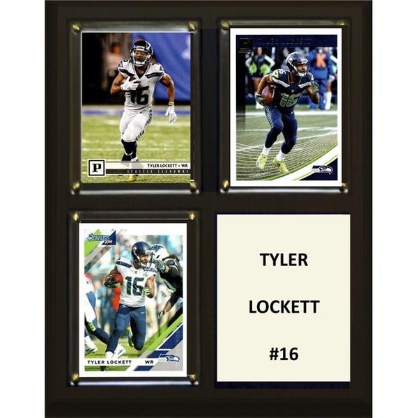 Williams & Son Saw & Supply C&I Collectables 810LOCKETT 8 x 10 in. NFL Tyler Lockett Seattle Seahawks Three Card Plaque 810LOCKETT